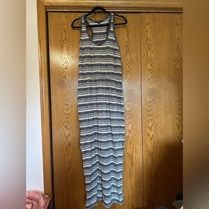 Gap Striped Sleeveless Maxi Dress